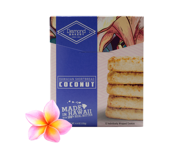 Hawaiian Shortbread Cookies, Coconut (4.4oz)