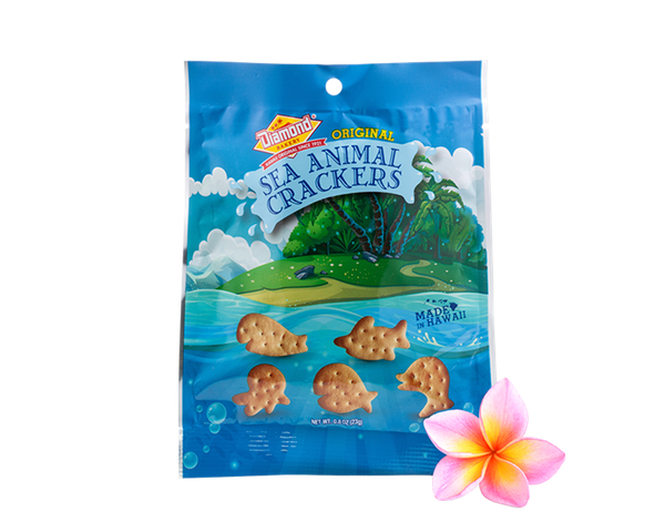 Hawaiian Sea Animal Crackers, Original (0.8oz / Case of 100)