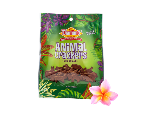 Hawaiian Jungle Animal Crackers, Chocolate (0.8oz / Case of 100)