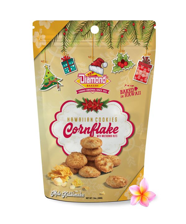 Hawaiian Cookies Holiday Edition, Cornflake Mac Nut (13 oz)