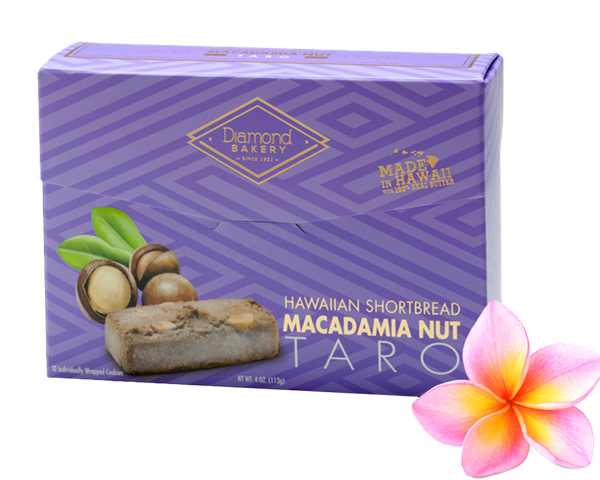 Hawaiian Macadamia Shortbread Cookies, Taro (4.0oz)