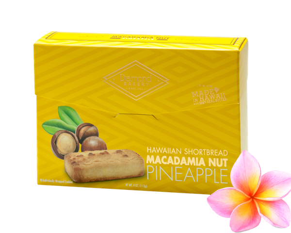 Hawaiian Macadamia Shortbread Cookies, Pineapple (4.0oz)