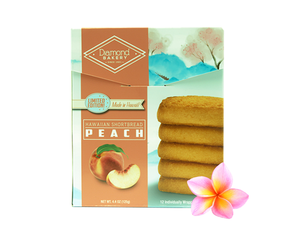 Hawaiian Shortbread Cookies, Peach (4.4oz)