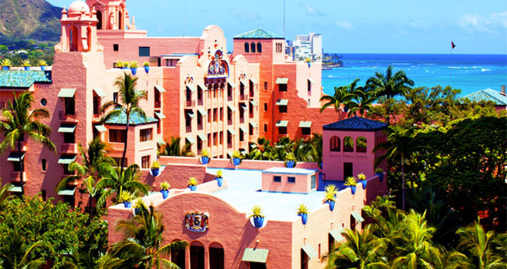 Image of Royal Hawaiian Hotel.