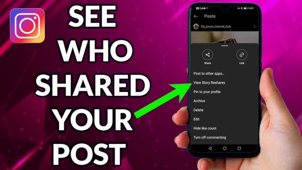 who shared your Instagram post