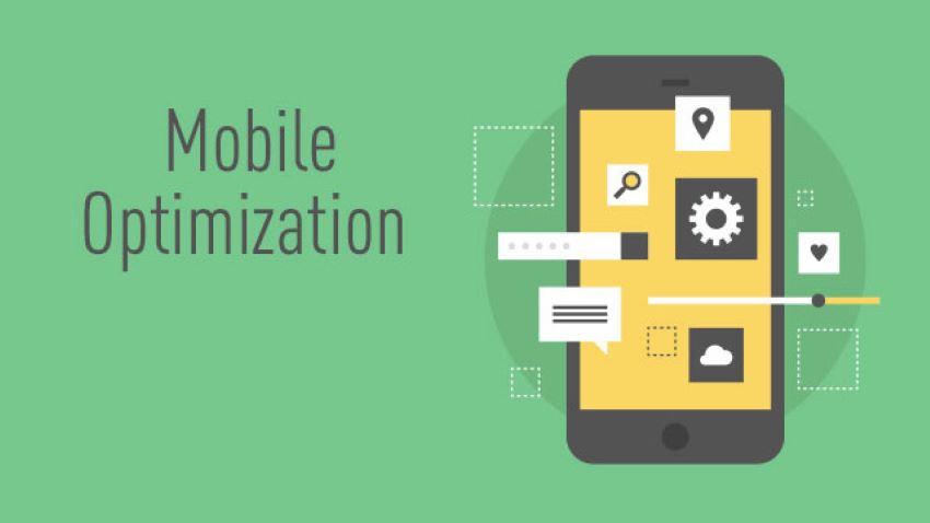 Smartphone showing a mobile-friendly web page with clean design and fast loading performance